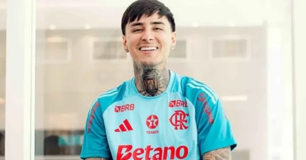 Pulgar se recupera e fica perto de retorno ao Flamengo após lesão no pé