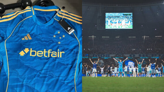 Terceira camisa do Cruzeiro será lançado até o fim de setembro (foto: Gustavo Martins/Cruzeiro)