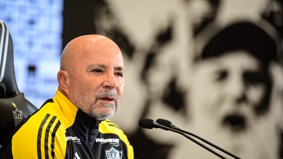 Jorge Sampaoli é o novo técnico do Atlético (foto: Leandro Couri/EM/D.A Press)