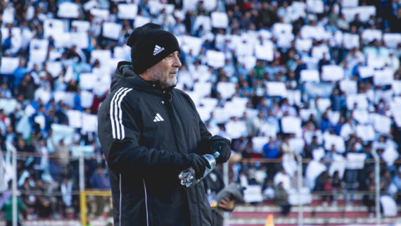 Jorge Sampaoli, técnico do Atlético, antes de jogo contra o Bolívar pela Sul-Americana (foto: Pedro Souza/Atlético)