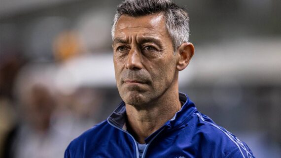 Pedro Caixinha, técnico do Santos (foto: Raul Baretta/Santos FC)