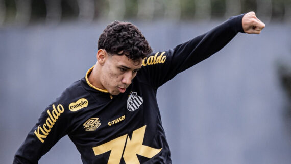 Gabriel Bontempo, meio-campista do Santos (foto: Divulgação/Santos)