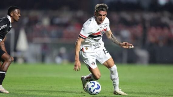 Wendell não teve lesão detectada no São Paulo (foto: Foto: Paulo Pinto / São Paulo FC)