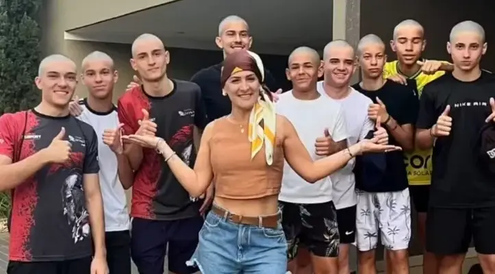 Sub-14 do Mirassol se une em apoio à mãe de atleta diagnosticada com câncer