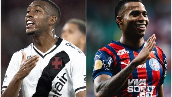 Jogador do Vasco e do Bahia (foto: Matheus Lima/Vasco e Letícia Martins/EC Bahia)