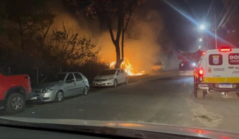 Mata próxima à Arena MRV tem incêndio antes de jogo do Atlético
