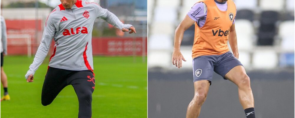 Internacional x Botafogo: onde assistir, horário e escalações pelo Brasileiro