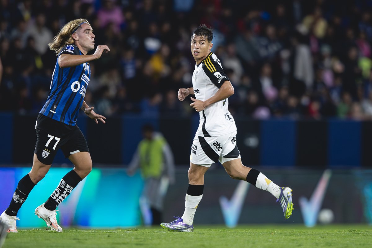 Alan Franco, do Atlético, na partida contra o Independiente del Valle pela semifinal da Sul-Americana - (foto:  Pedro Souza / Atlético)