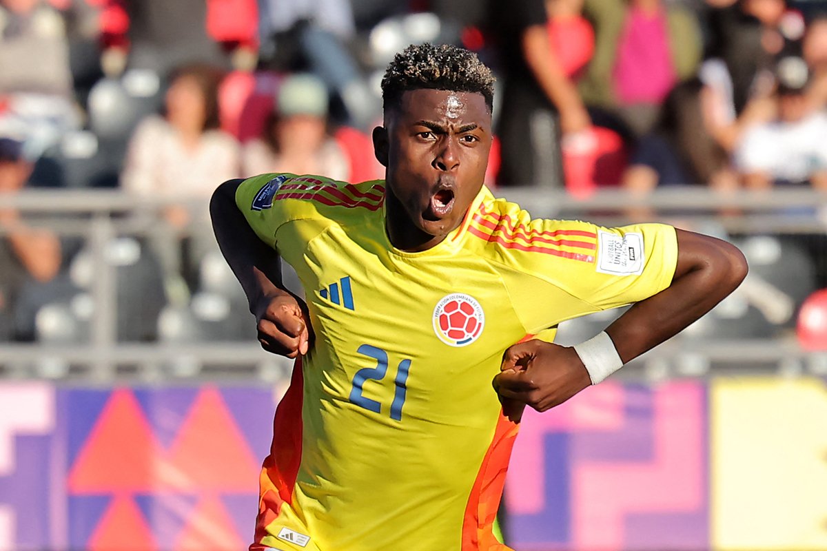 Néiser Villarreal foi um dos artilheiros do Mundial Sub-20, com cinco gols (foto: JAVIER TORRES/AFP)