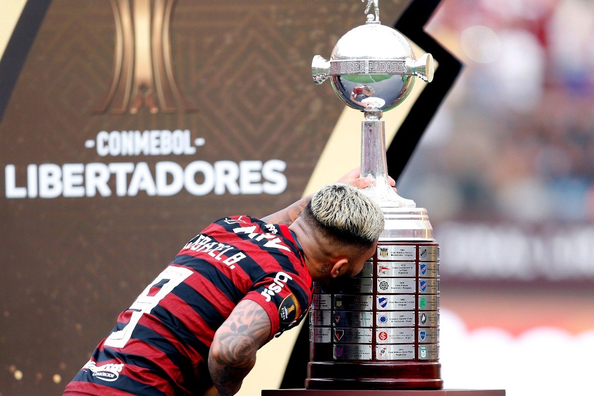 Gabigol foi o herói do Flamengo na final da Libertadores de 2019 - (foto: LUKA GONZALES/AFP - 23/11/2019)
