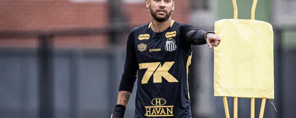 Neymar vai a campo e pode voltar a jogar pelo Santos em decisão no Brasileiro