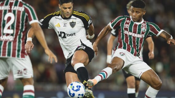 Hulk, atacante do Atlético, durante duelo com Fluminense (foto: Pedro Souza/Atlético)