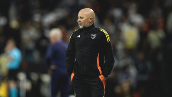 Jorge Sampaoli, técnico do Atlético (foto: Pedro Souza/Atlético)