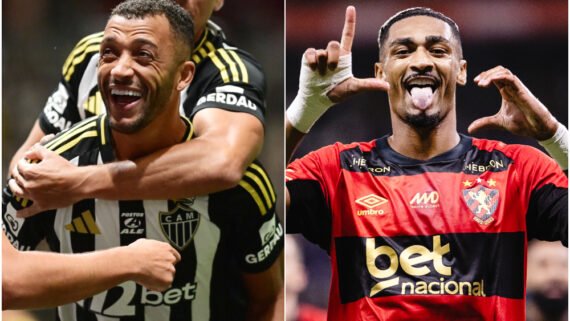 Atlético e Sport medirão forças na Arena MRV, em Belo Horizonte, pelo Campeonato Brasileiro (foto: Montagem com imagens de Leandro Couri/EM/D.A. Press)