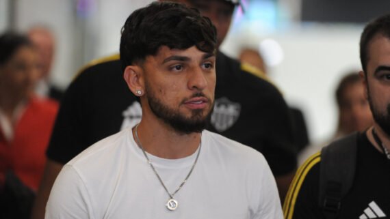 Biel, atacante do Atlético (foto: Alexandre Guzanshe/EM/D.A. Press)