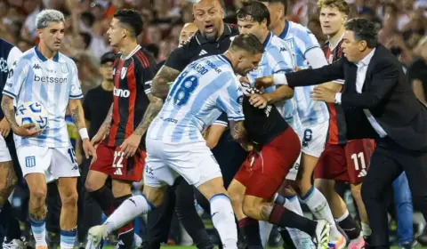 Briga marca queda de rival do Fla na Libertadores em revés para o River pela Copa Argentina