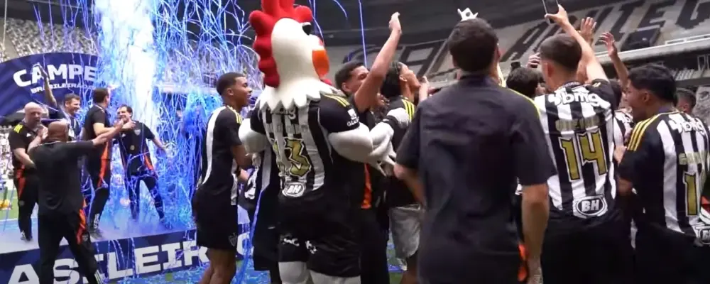 CBF pede desculpas ao Atlético-MG por efeito azul na premiação Sub-17