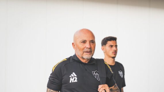 Jorge Sampaoli, técnico do Atlético (foto: Pedro Souza/Atlético)