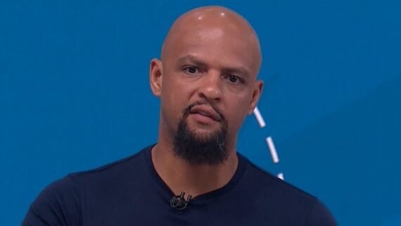 Felipe Melo, ex-jogador e comentarista do SporTV (foto: Reprodução/SporTV)