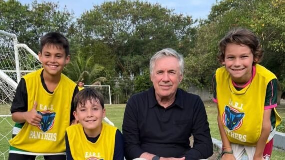 Filho de Thiago Neves e Ancelotti (foto: Reprodução)