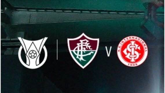 Escudo do Campeonato Brasileiro seguido dos escudos do Fluminense e Internacional (foto: Divulgação/Fluminense)