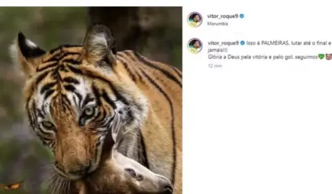 Marcos sai em defesa de Vitor Roque após post homofóbico e ganha apoio de Neymar: ‘Você é o melhor’