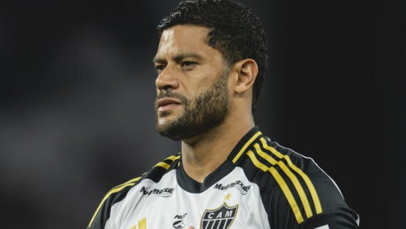 Hulk, atacante do Atlético, antes de jogo contra o Corinthians (foto: Pedro Souza/Atlético)
