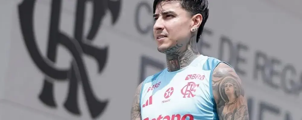 Pulgar volta a treinar com o elenco e aumenta as opções do Flamengo