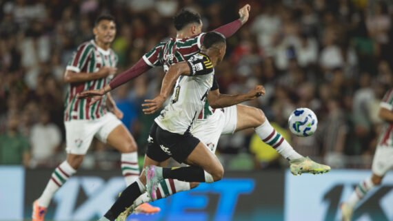 Lance do jogo entre Fluminense e Atlético (foto: Pedro Souza/Atlético)