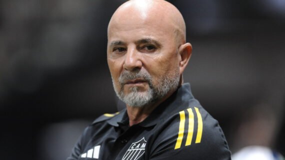 Sampaoli, técnico do Atlético (foto: Alexandre Guzanshe/EM/D.A. Press)