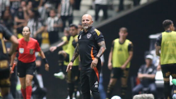Jorge Sampaoli, técnico do Atlético (foto: Edesio Ferreira/EM/D.A Press)