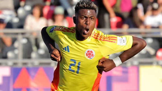 Néiser Villarreal foi um dos artilheiros do Mundial Sub-20, com cinco gols (foto: JAVIER TORRES/AFP)