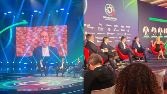 Leonardo Jardim deu palestra em evento em Portugal (foto: Reprodução)