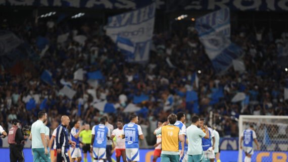 Torcida do Cruzeiro no Mineirão, em Belo Horizonte (foto: Alexandre Guzanshe/EM/D.A. Press)
