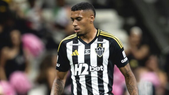 Ruan Tressoldi em estreia pelo Atlético (foto: Pedro Souza/Atlético)