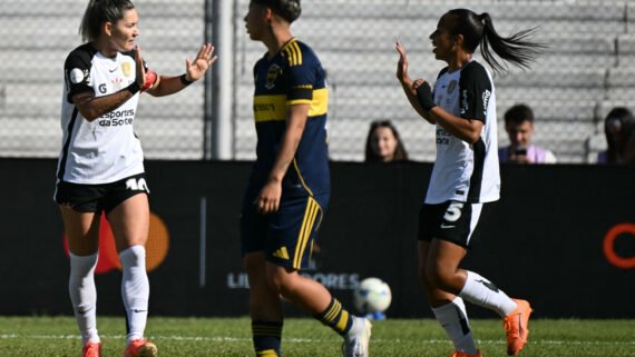 Corinthians venceu Boca Juniors, da Argentina, pela Copa Libertadores Feminina (foto: Luis Robayo/AFP)