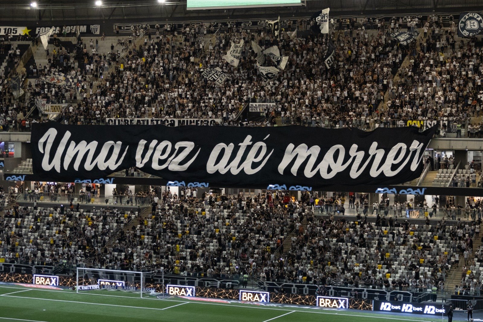 Torcida do Atlético na Arena MRV - (foto:  Daniela Veiga/Atlético)