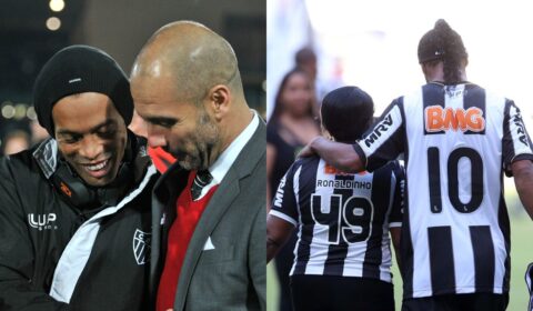 ‘Um bruxo na Cidade do Galo’: veja fotos raras de Ronaldinho no Atlético em 2013