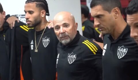 Sampaoli faz alerta a jogadores do Atlético depois de vitória sobre o Sport