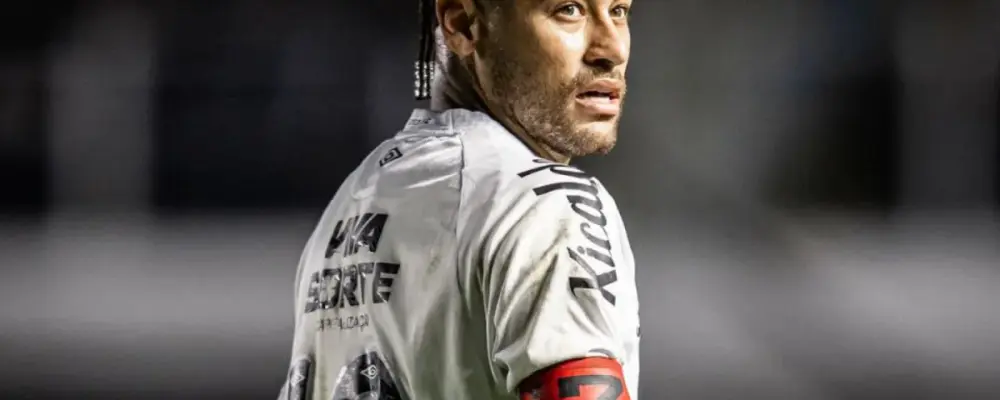 Neymar é cobrado em faixa colocada em frente ao CT do Santos