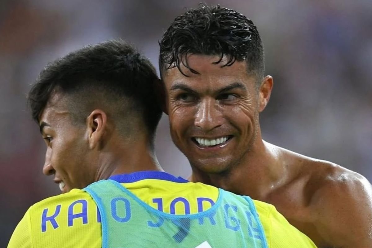 Kaio Jorge e Cristiano Ronaldo - (foto: Divulgação / Juventus)