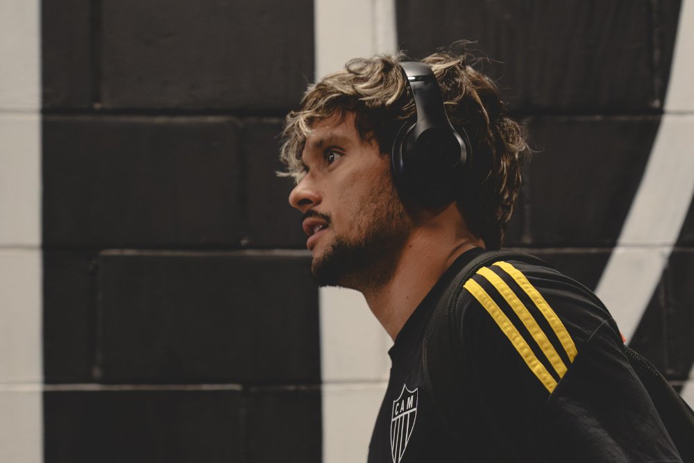 Scarpa, meia do Atlético - (foto: Pedro Souza/Atlético) Scarpa, meia do Atlético - (foto: Pedro Souza/Atlético)