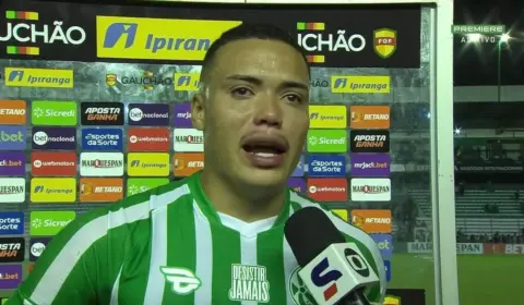 Mandaca se emociona com provável rebaixamento do Juventude