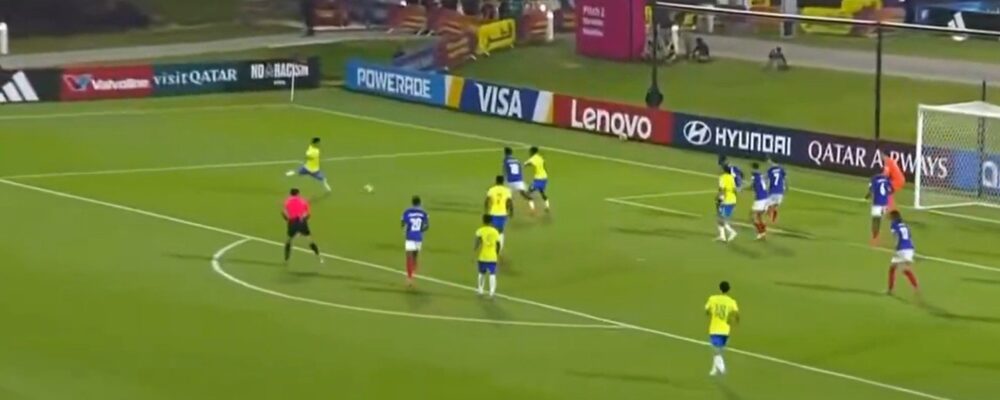 Atacante do Cruzeiro marca belo gol para o Brasil no Mundial Sub-17; veja