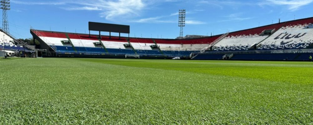 Atlético de olho: como está o gramado do Defensores del Chaco a dois dias da final?