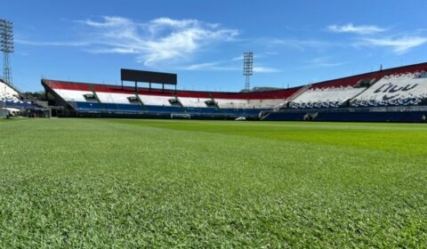 Atlético de olho: como está o gramado do Defensores del Chaco a dois dias da final?