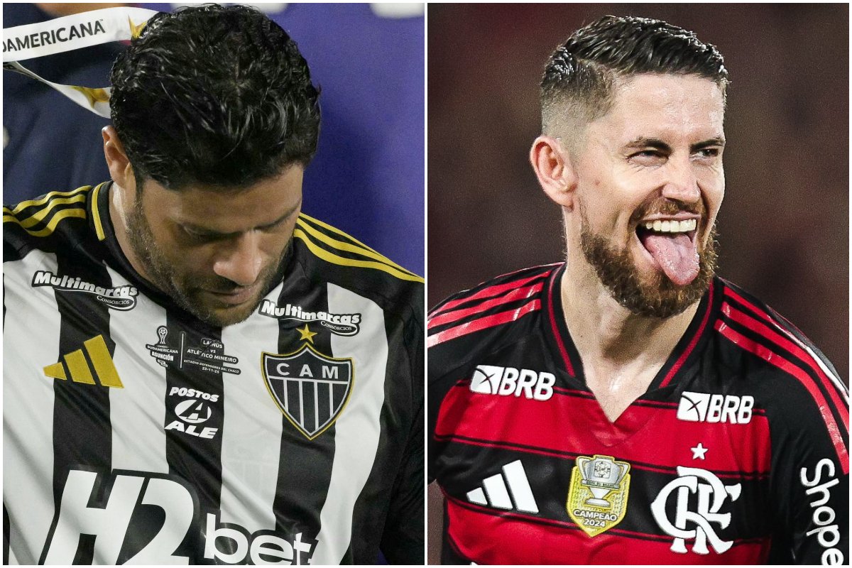 Atlético e Flamengo chegam para clássico na Arena MRV em momentos opostos (foto: Montagem com imagens de Juan Mabromata/AFP e Divulgação/X/Flamengo)