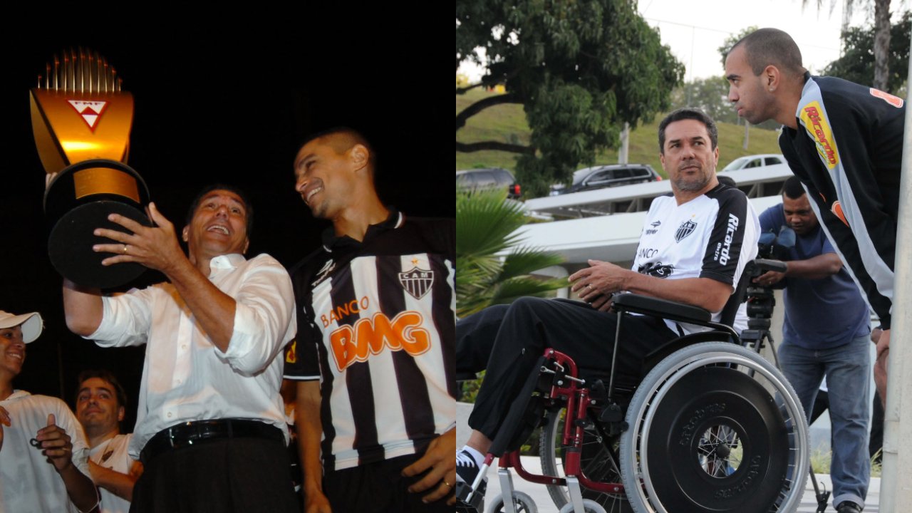 Vanderlei Luxemburgo no Atlético em 2010 (foto: Jorge Gontijo/EM/DA Press)