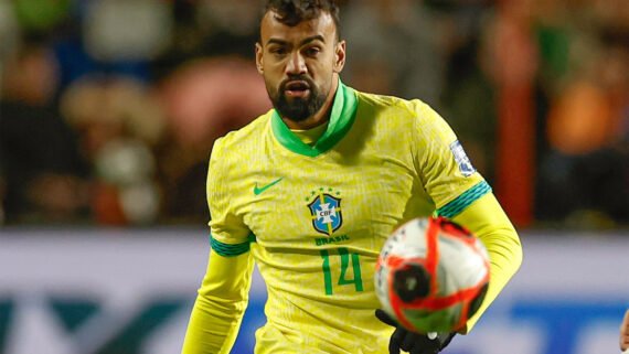 Fabrício Bruno, zagueiro do Cruzeiro, em ação pela Seleção Brasileira contra a Bolívia (foto: Rafael Ribeiro/CBF)