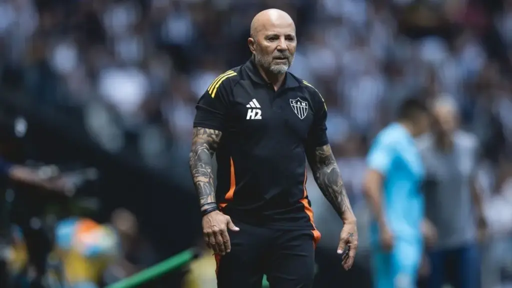 Atlético-MG perde para o Bragantino e Sampaoli pede correções (Foto: Pedro Souza/Atlético)